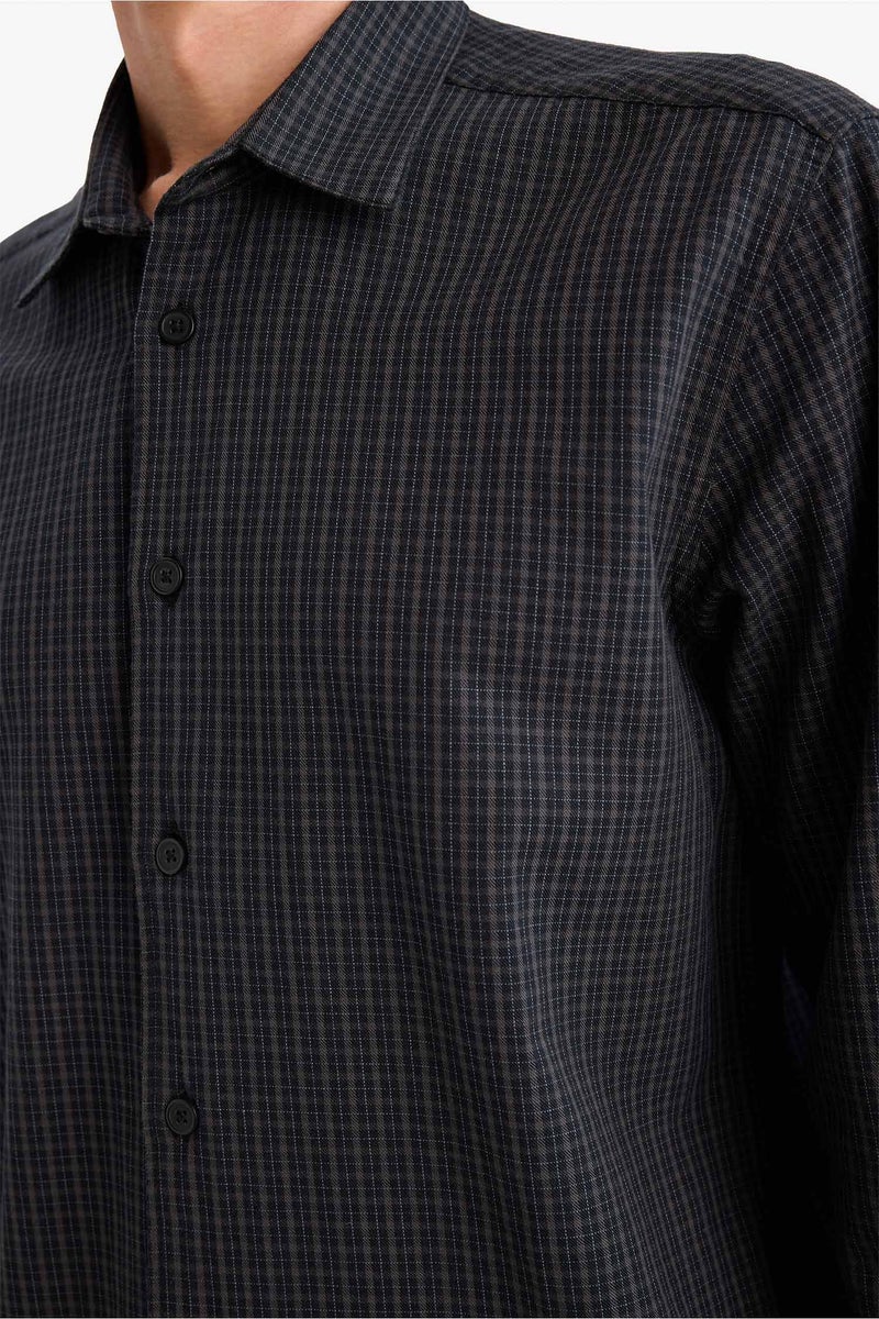 DeFacto Black Man Regular Fit Printed Shirt Casual - Image 4
